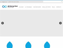 Tablet Screenshot of defontenfont.cat